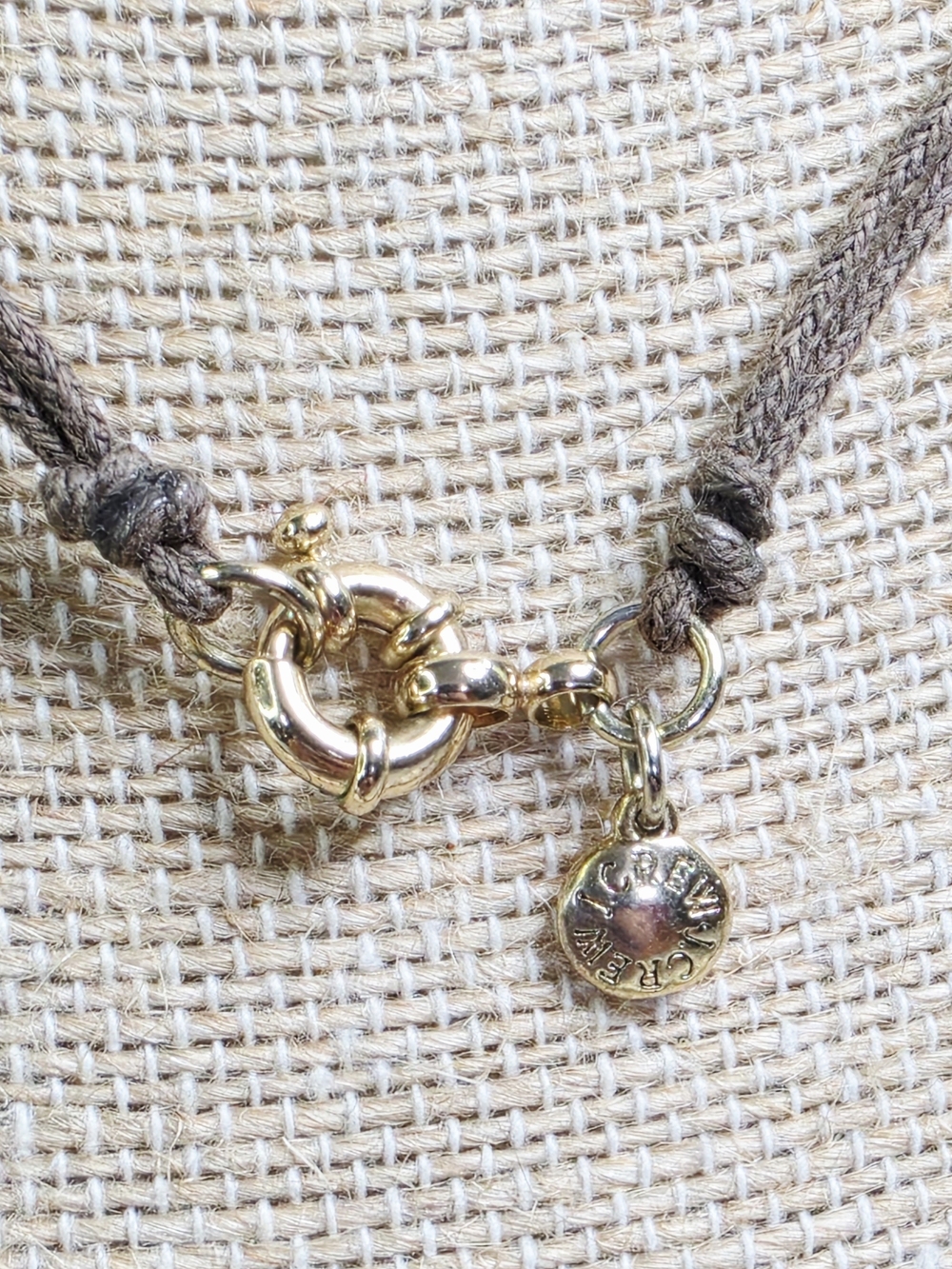 J. Crew Shell Bead Brown Cord Necklace - Picture 4 of 10